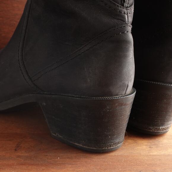 Teva Boots Womens SZ 8 BLK Foxy Tall Leather Waterproof Zip Riding Casual READ - Picture 8 of 16